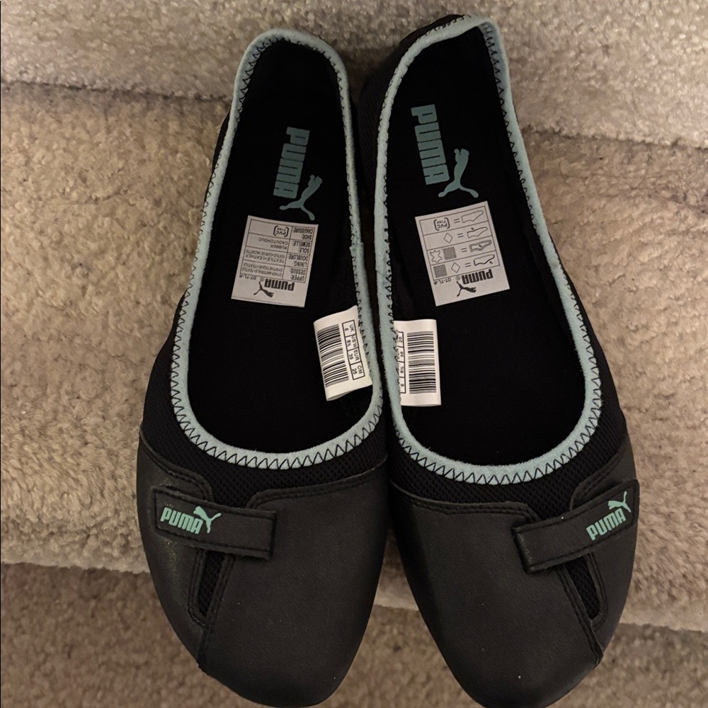 Puma Black and Green Ballet Flats brand new size 8.5 - Picture 9 of 9